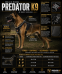 PEITORAL PARA PROTEÇÃO - MODELO PREDATOR K9 TACTICAL