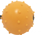 BOLA BORRACHA MACIÇA 7 CM DIÂMETRO (COM CORDA) 3 BOLAS