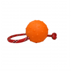 BOLA BORRACHA MACIÇA 7 CM DIÂMETRO (COM CORDA) 3 BOLAS